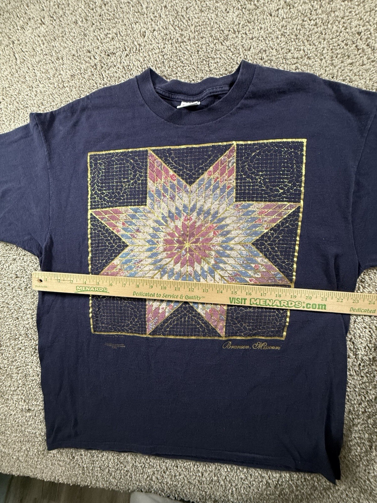 Vintage 90s Brandon Missouri Single Stitch T-shirt 2XL Streetwear Blue gallery