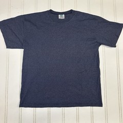 Vintage Blue Striped Kingstree Classic Shirt Mens XL Blank Made USA Soft Tee