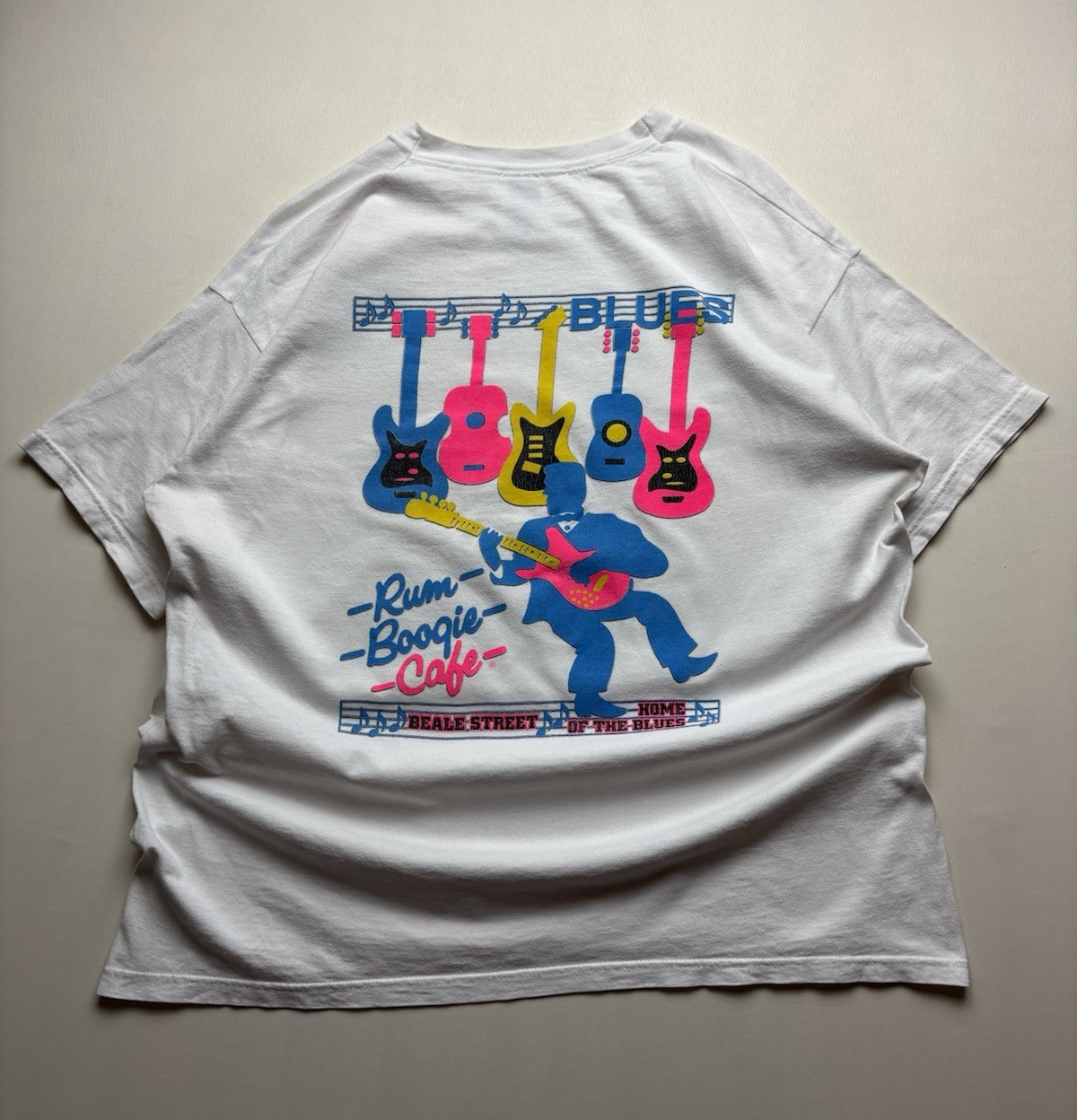 Vtg 90s Fruit Of The Loom Heavyweight Rum Boogie Cafe Home Of The Blues Shirt gallery