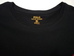 Polo Ralph Lauren T-Shirt Men XL Custom Fit Black Red Pony Crew Short Sleeve