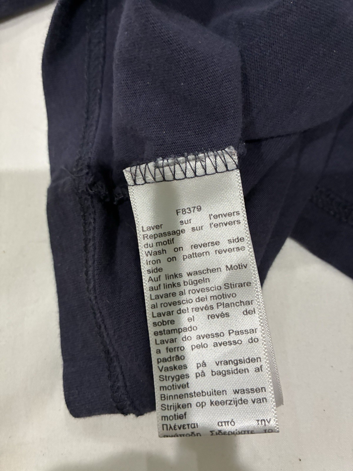 Vintage Lacoste T-Shirt Tee Men's 12 R Crocodile Graphic Logo Navy Blue Crew gallery