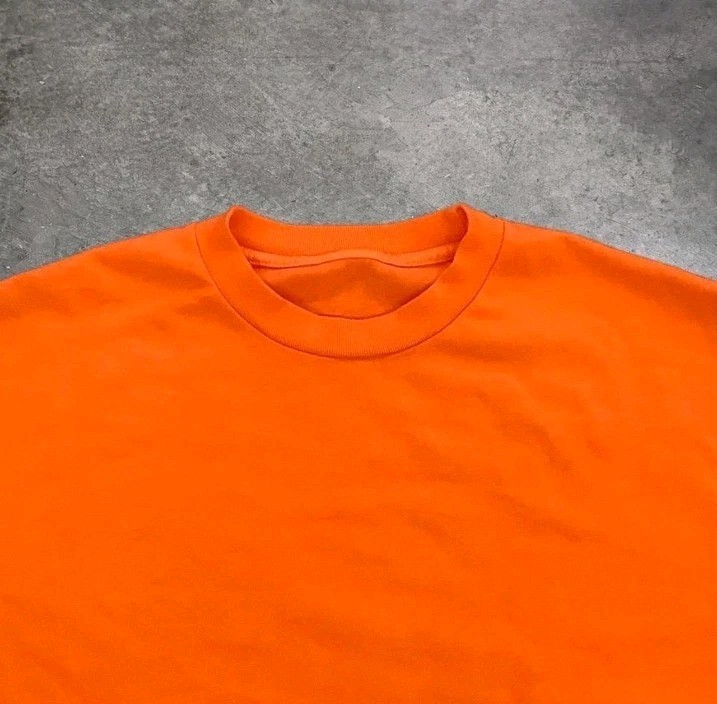 Size OS - Sunday Service Choir Raw Hem Heavy Rib BLANK Tee *see measurements gallery
