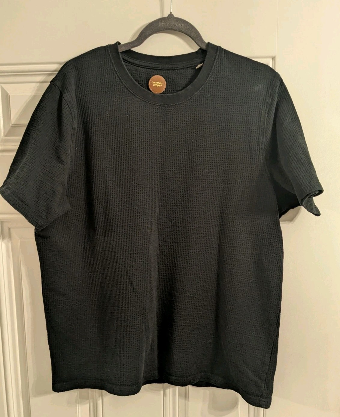 Common People Black Men's Textured Cotton T-Shirt Size XL gallery