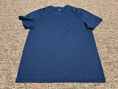 Life is Good Active Gym Running Activewear T Shirt Blue Mens Medium Stretch
