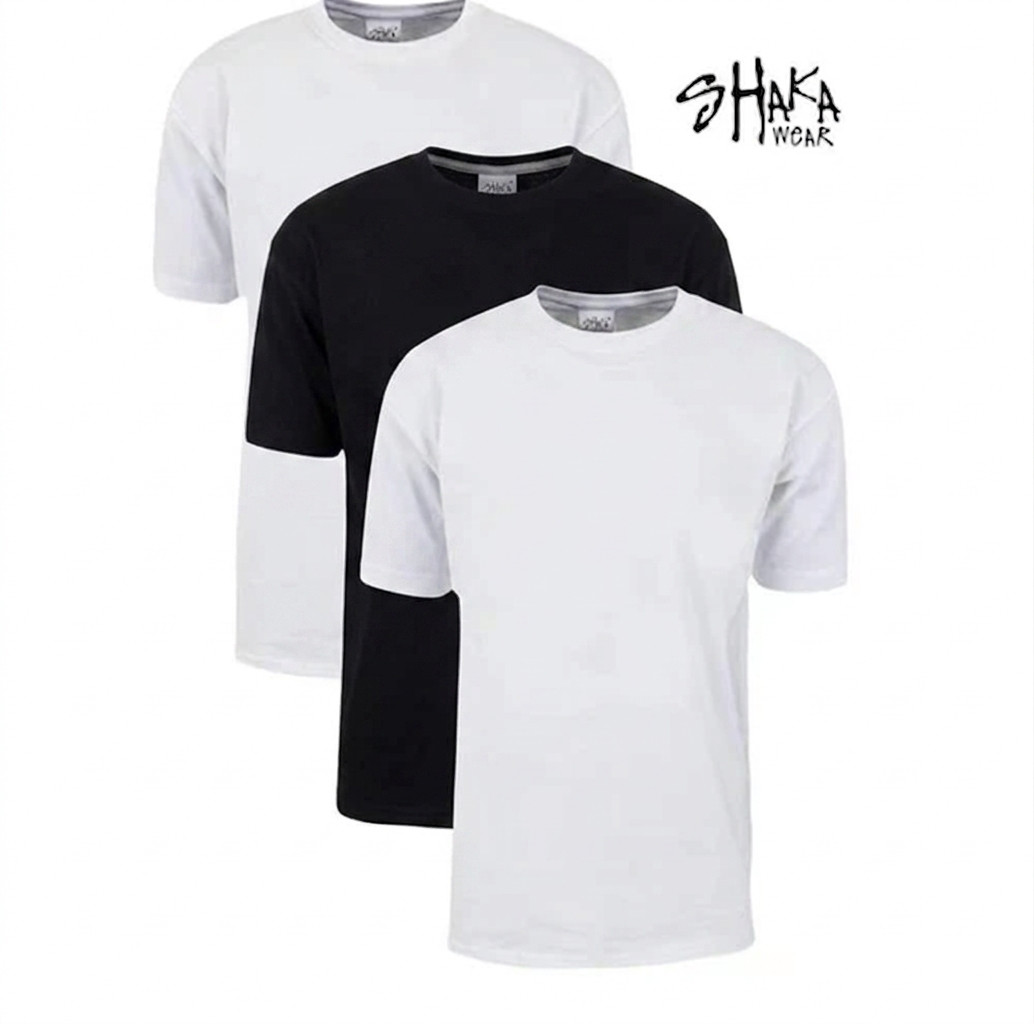 3-Pack Shaka Wear 7.5 oz Max Heavyweight Short Sleeve T-Shirt NEW gallery