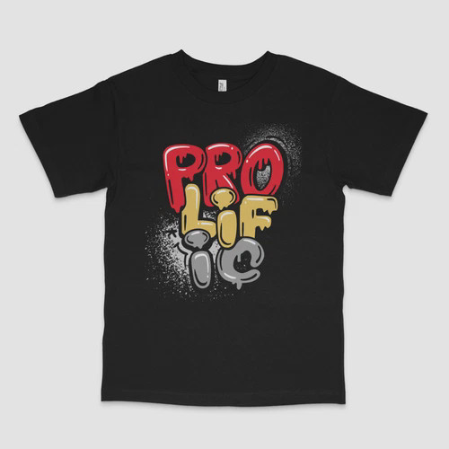 Prolific Off White 5s Black Tee HOT
