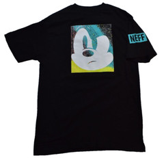 Neff X Disney Mens Mickey Mouse Attitude Graphic Black Shirt NWT S-XL