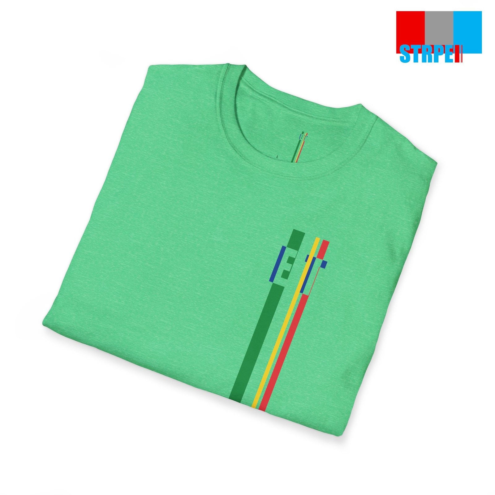 Ethiopia Ethiopian Minimalist Flag Stripes Monogram Shirt | Men Women Unisex