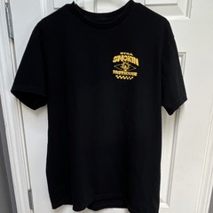 Fasthouse Still Smokin Graphic Print Black Cotton Jersey Crew Neck T-Shirt XL