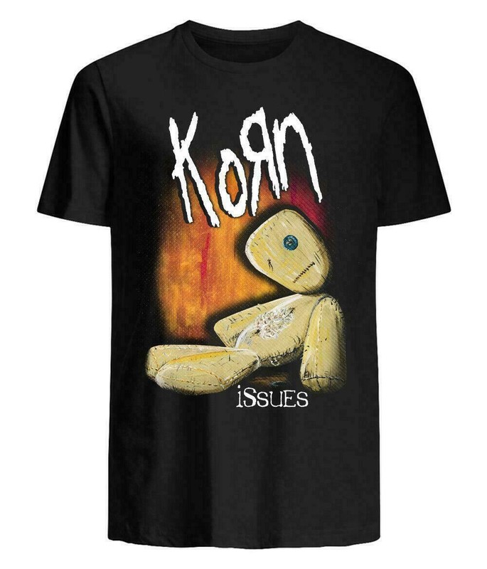 Korn Issues Rock Band New Black Short T-Shirt, Size M – 3XL