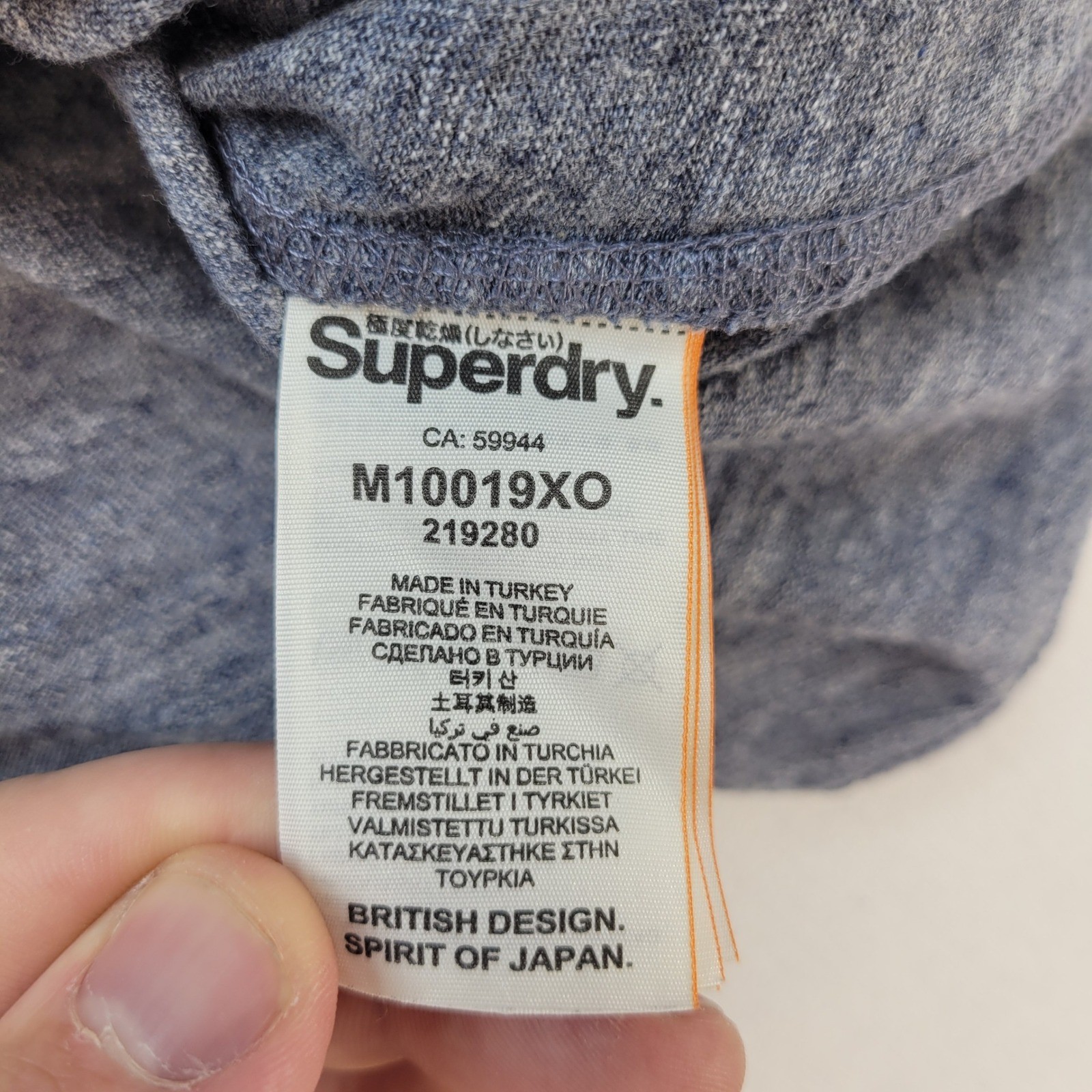 Superdry T-Shirt Mens Small Blue Vintage Racing Super Speed Auto Repair Graphic gallery