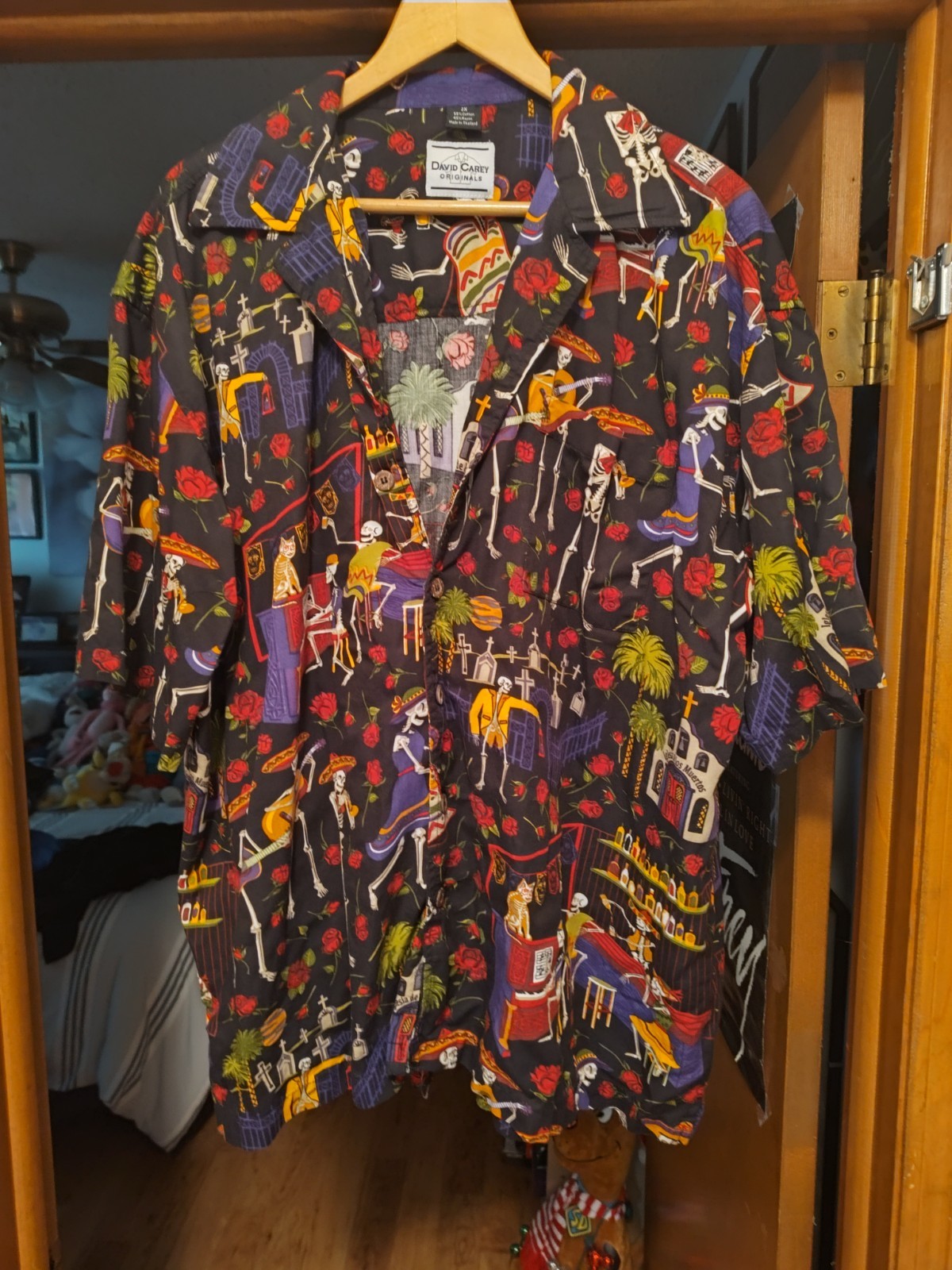 Vintage David Carey Dia de Los Muertos shirt gallery