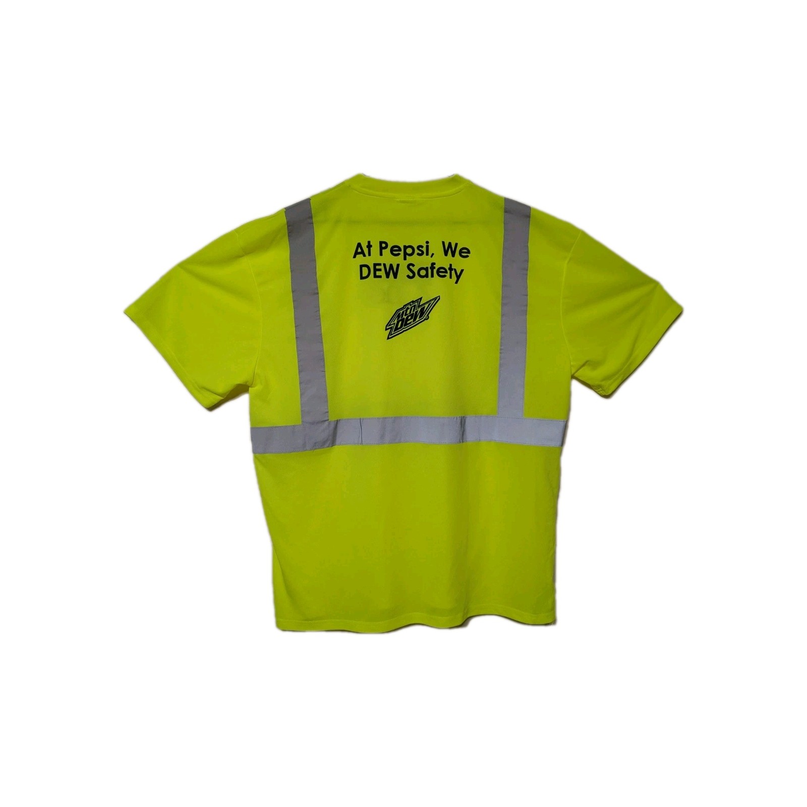 Mountain Dew Men's Pyramex Shirt "At Pepsi We Do Safety" Pepsi Zero 2XL #6200 gallery