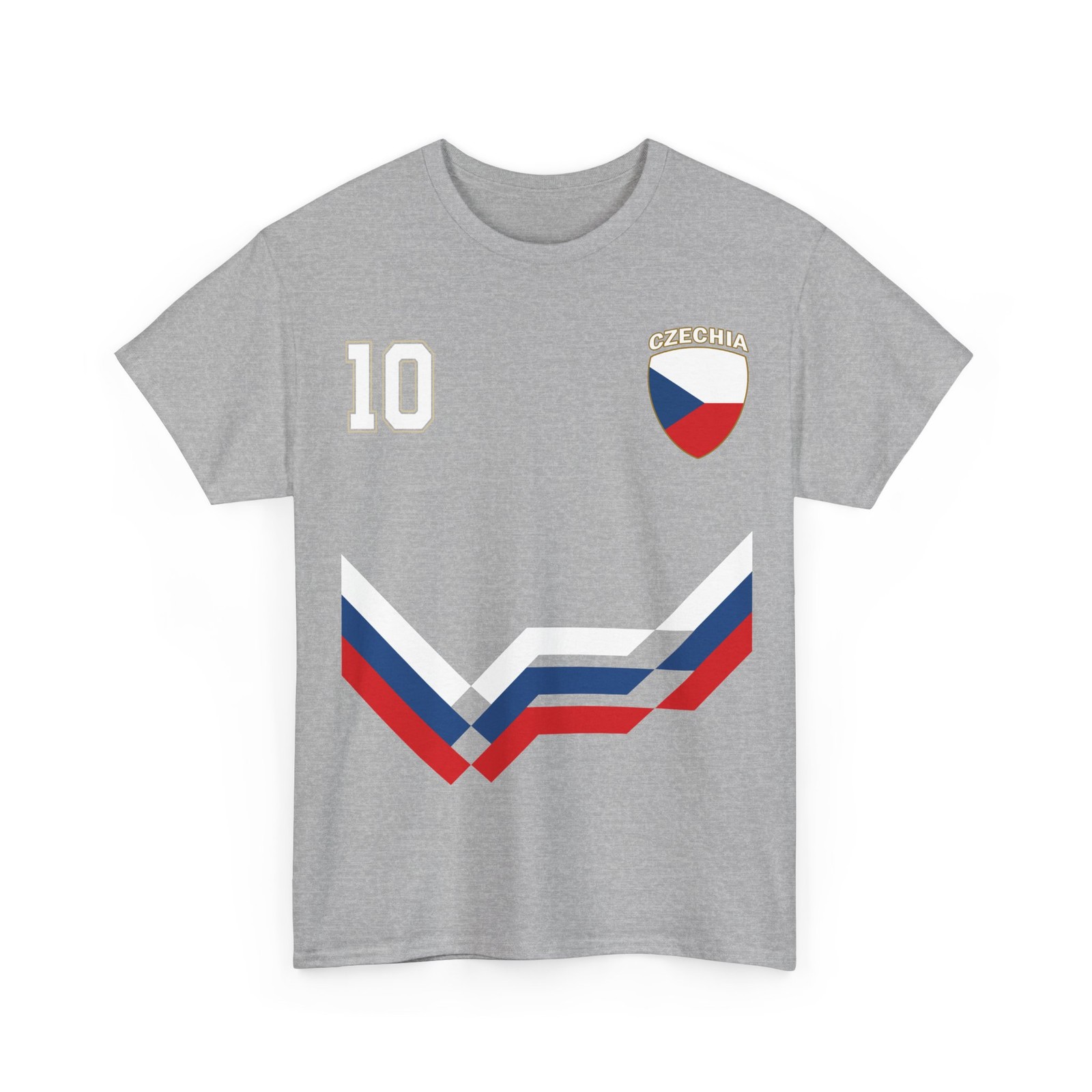 Czechia Number 10 Soccer Shirt, Czech Soccer 2026 Jersey Style Shirt
