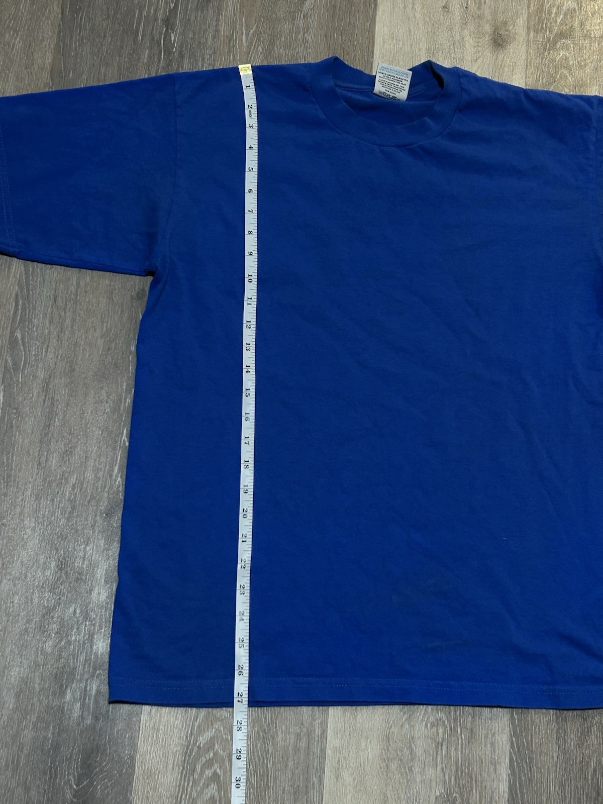 2-Pack of Mens Pro Club T-Shirts Size Large Purple and Blue Crew Neck Cotton Tee gallery