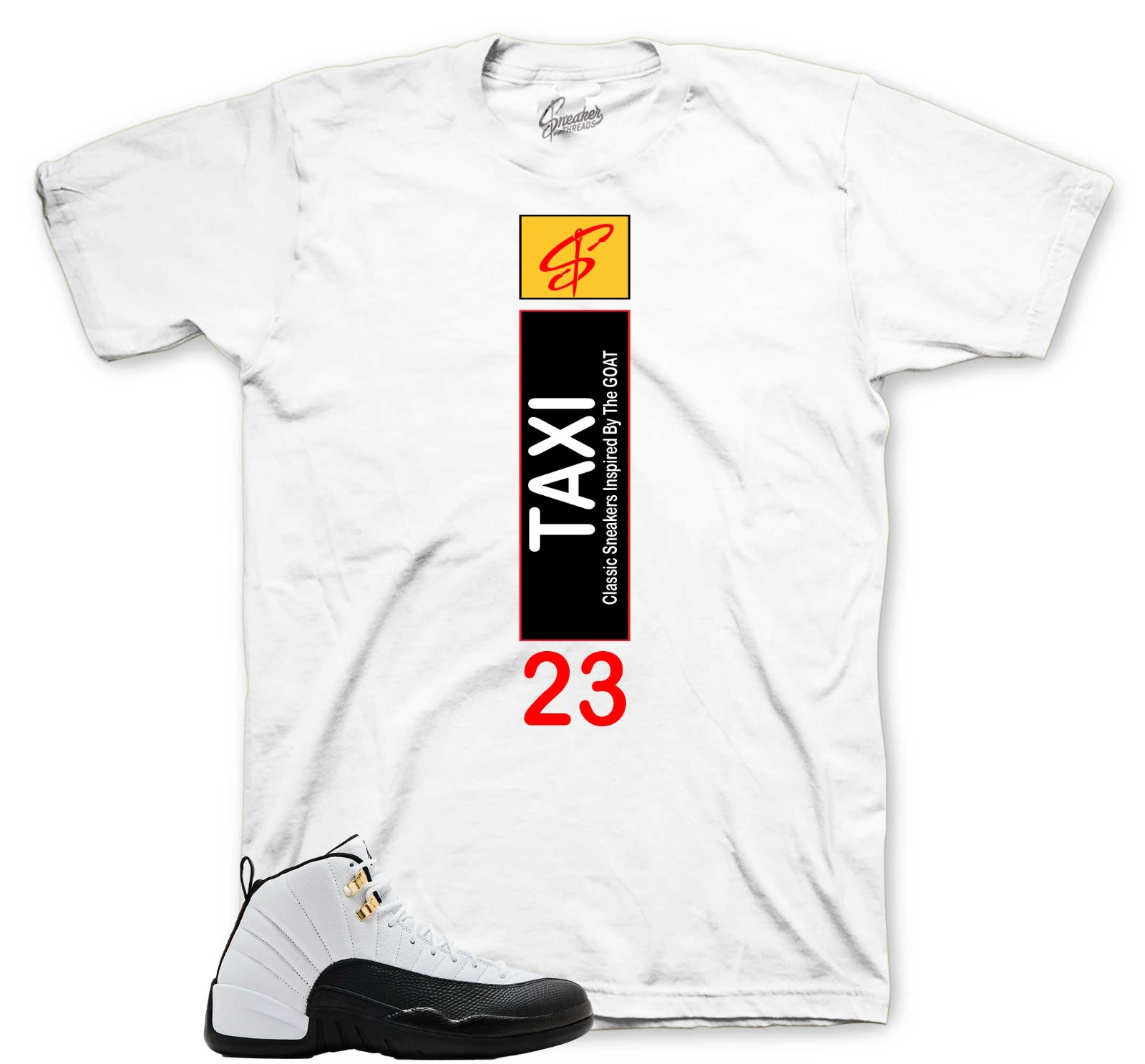 Shirt To Match Retro 12 Taxi Sneakers AJ12 Outfit – Heel Tab Sneaker Tees