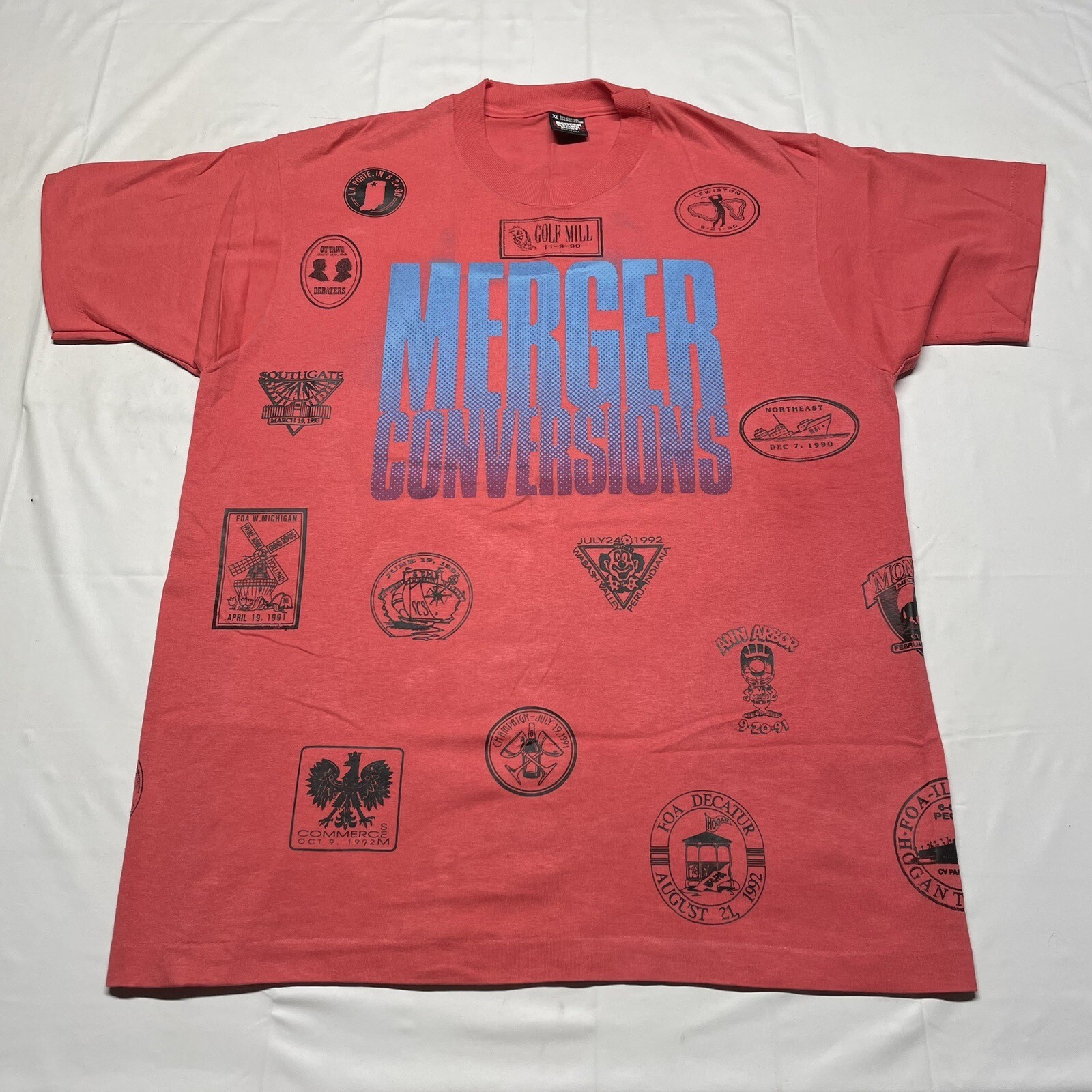 Vintage 90s Single Stitch T-Shirt Men’s XL Hipster Streetwear Hip Hop USA Made