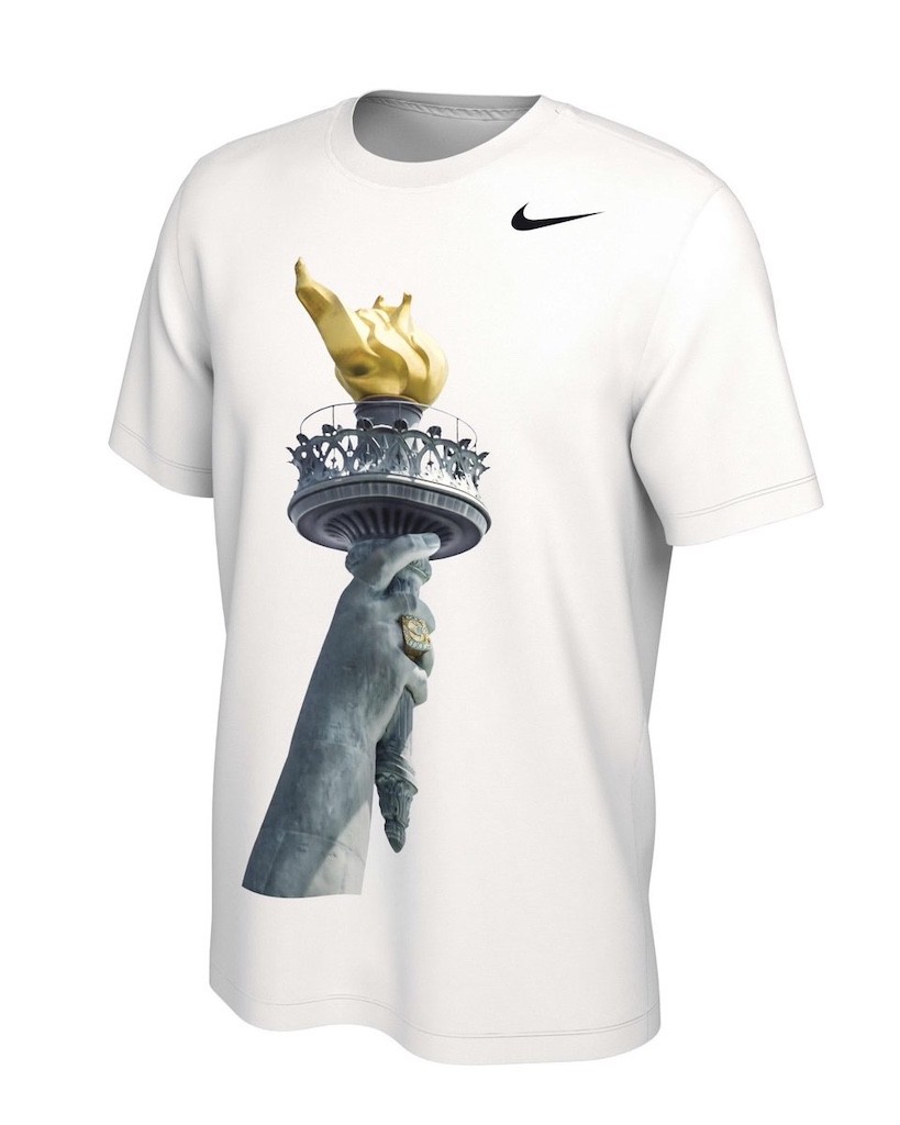 2024 Nike New York Liberty Statue of Liberty WNBA Championship RING Shirt Large gallery