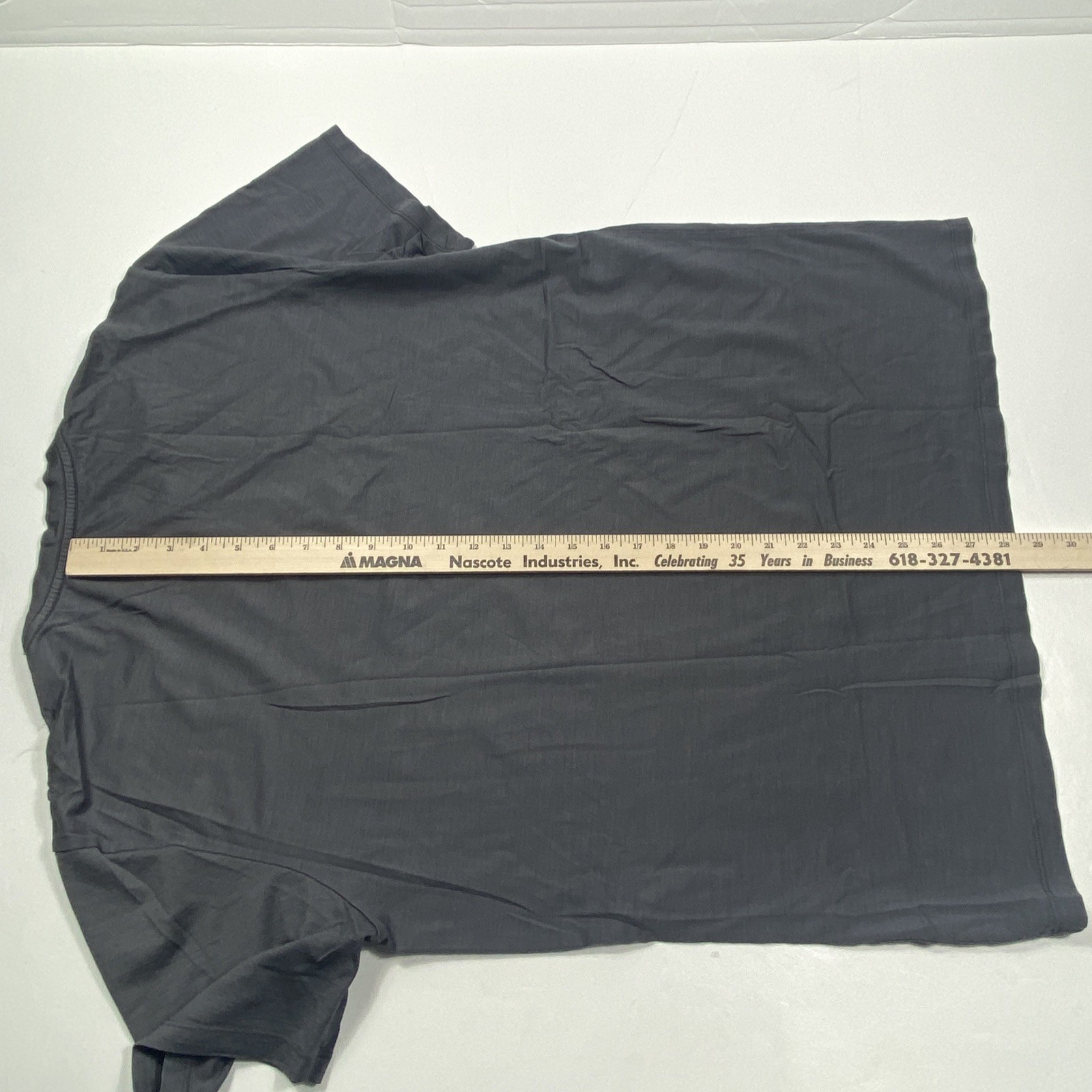 Wool & Prince Merino Blend Crew T-Shirt Gray Men's XXL gallery