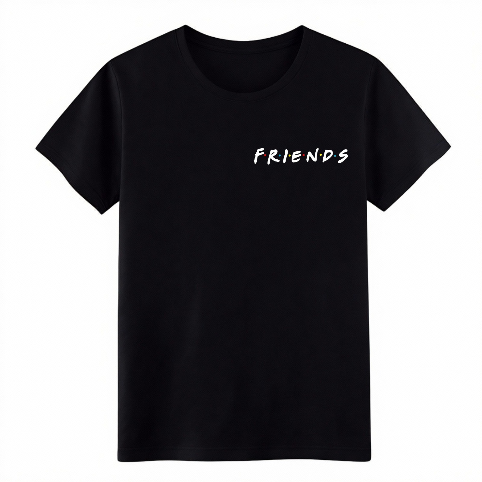 Retro Friends Graphic Shirt,Unisex Casual Cotton Tee,Multi-Color,Free Shipping gallery