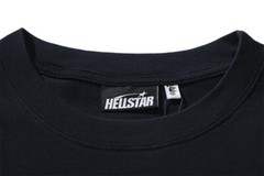 Men’s Hell star Classic Big Logo Water Printed Short sleeved T-shirt 2 Black