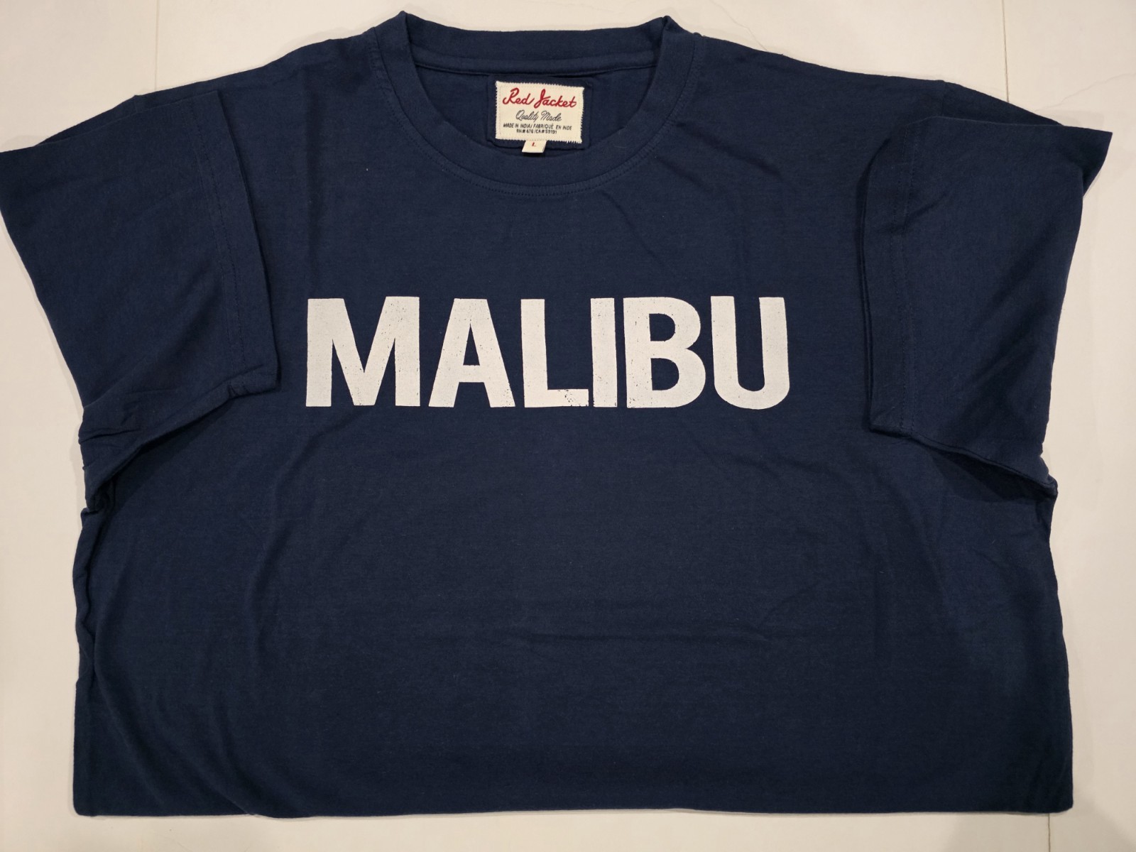 Malibu Vintage T-shirt Blue By Red Jacket Size Large gallery