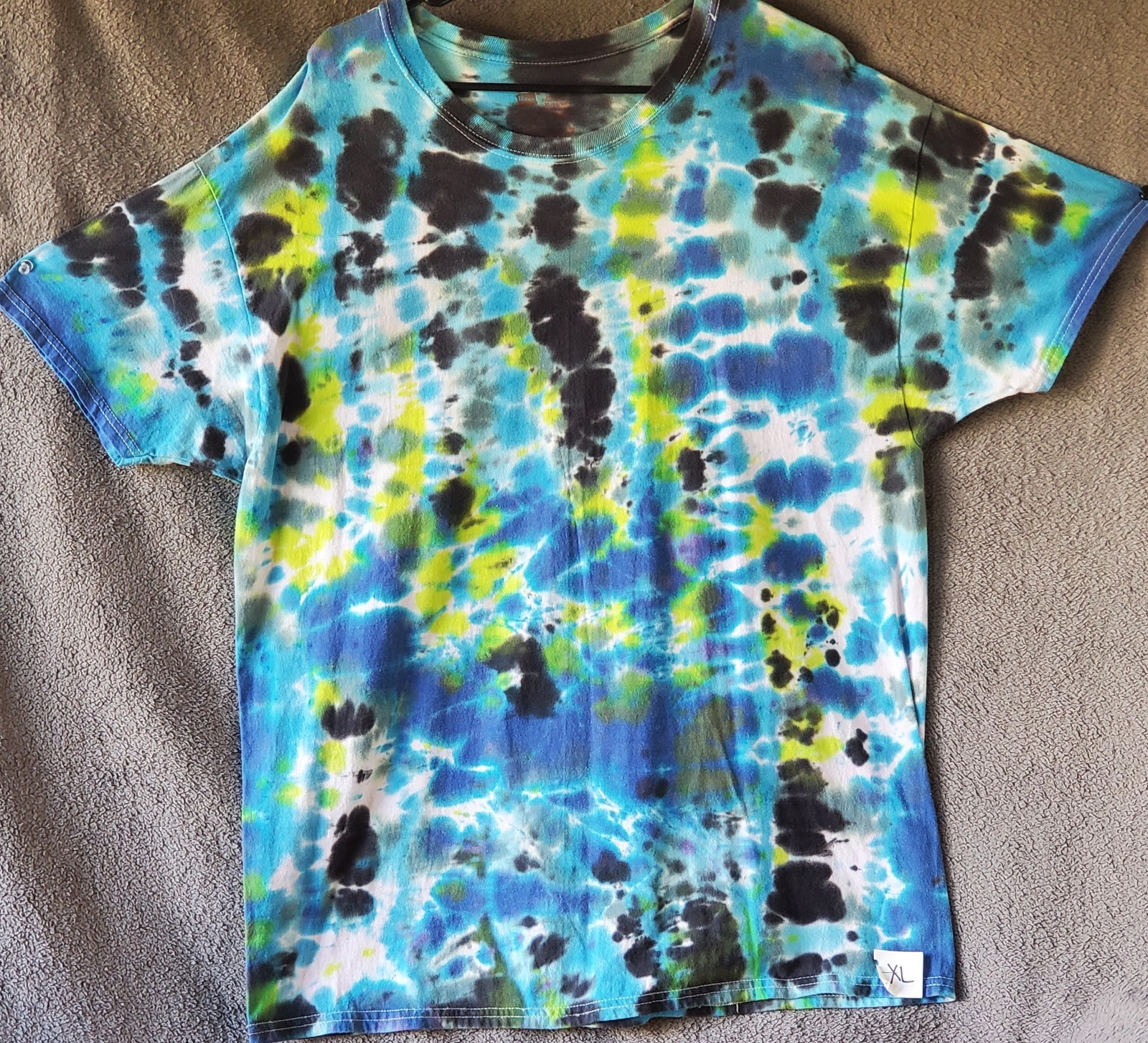 HANES SIZE X-LARGE 100% Cotton Tye Dyed Shirt Pre-washed WON'T FADE VERY SOFT gallery