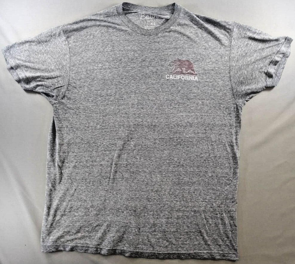 Bolver Supply Co California Bear T Shirt XL Gray Graphic Tee Casual Outdoor USA