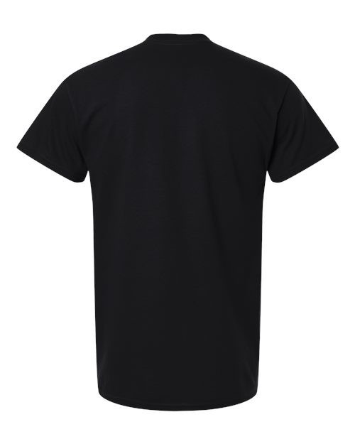 Gildan (6-pack) Black Solid Heavy Cotton Short Sleeve Blank T-Shirt XL gallery