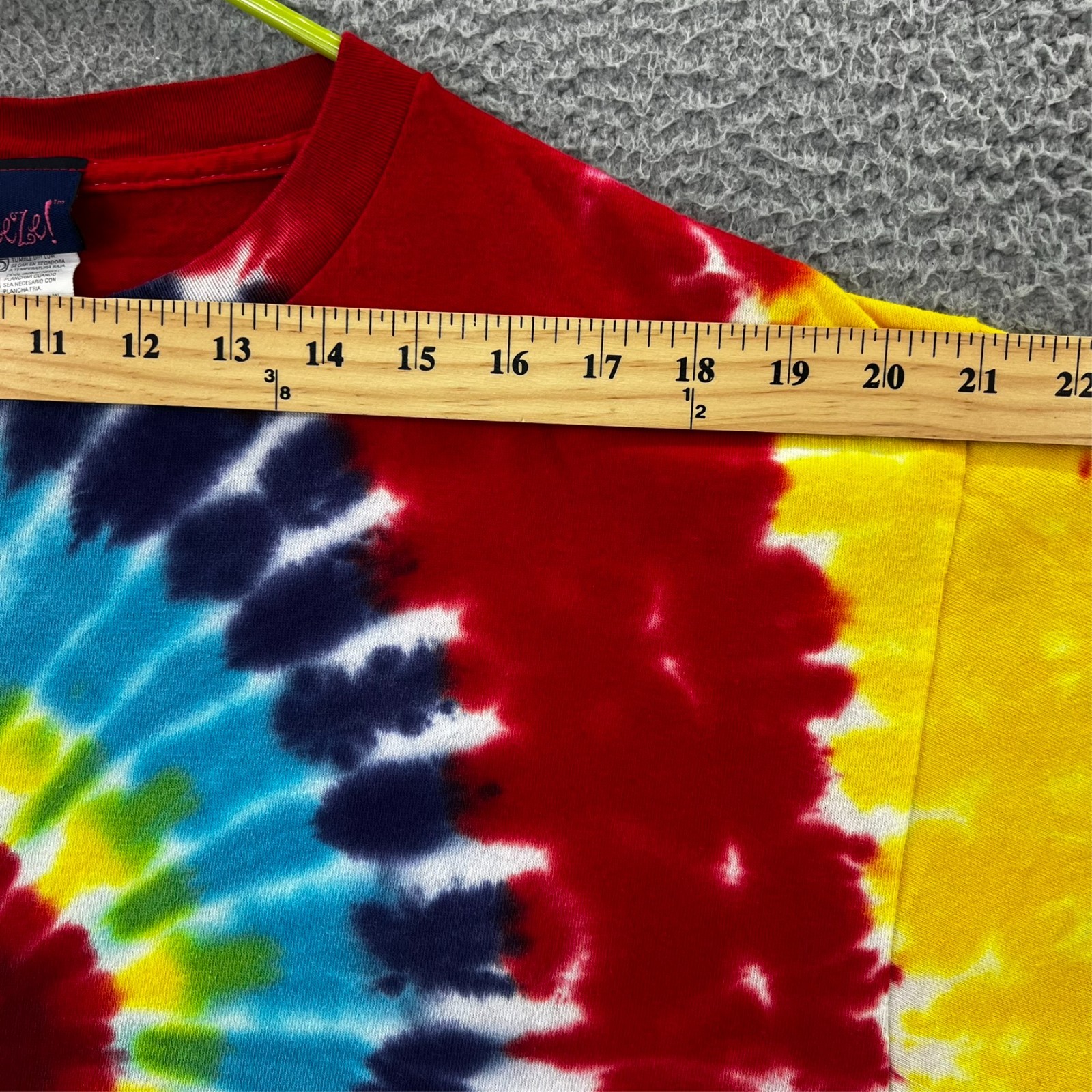 FREEZE Brand Tie Dye T-Shirt Adult Large Multi-Color Spiral Swirl Boho Grunge gallery