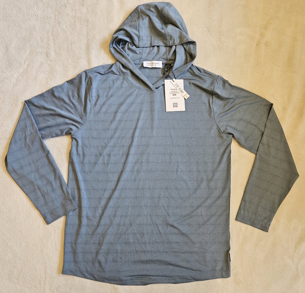 Projek Raw Performance Tech Apparel T Shirt Hooded Men’s Size Medium Slate Blue