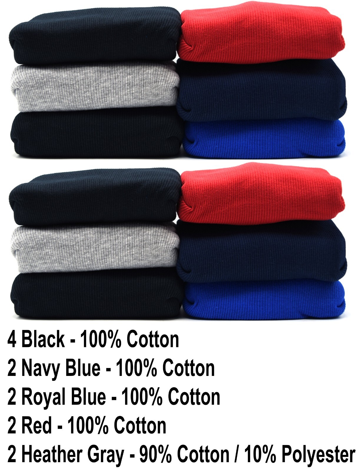 12 Blue Black Gray Red L 42-44 A-Shirt Tanks Fruit Of The Loom G 107-112 CM gallery