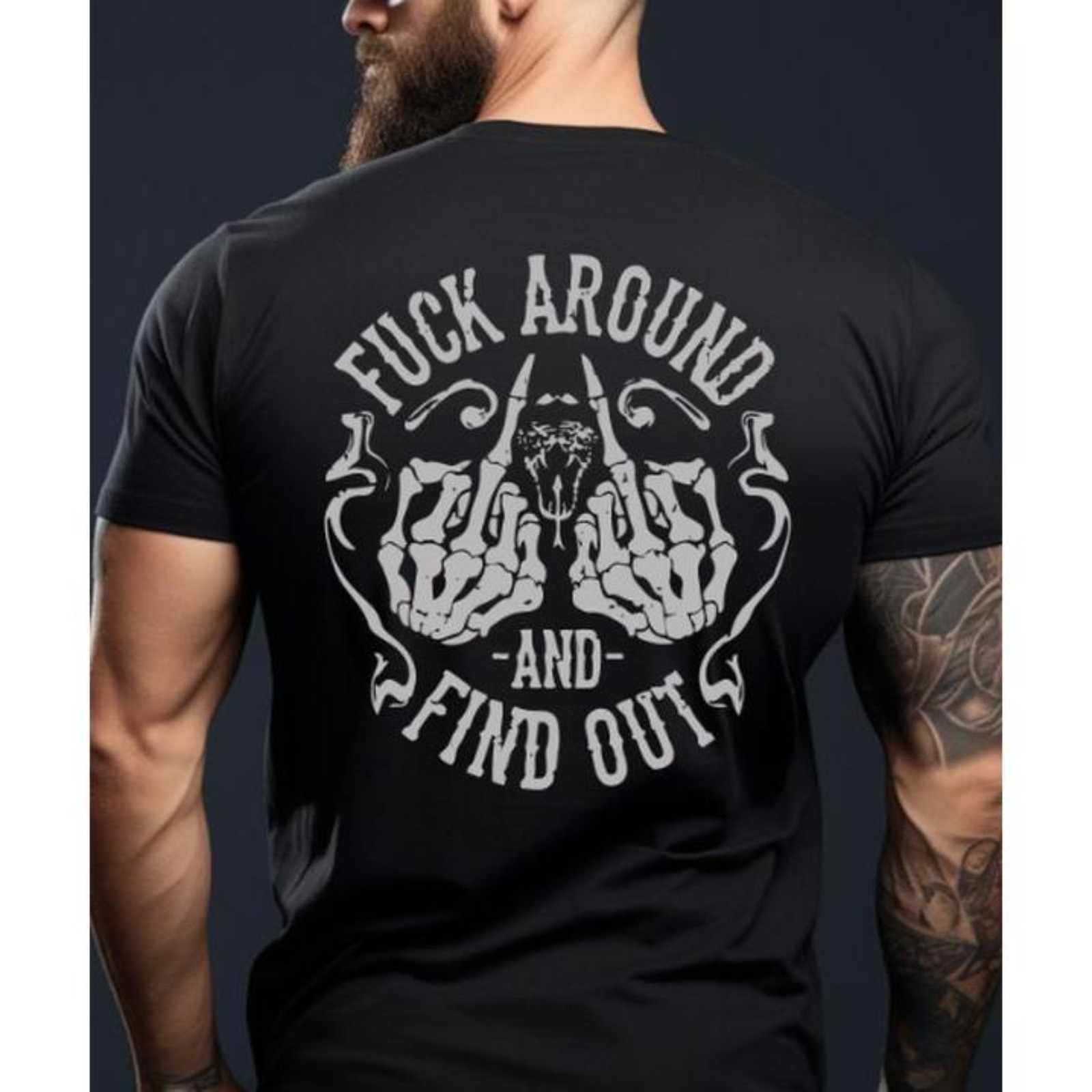 Cotton,FAFO Graphic T-Shirt - Fck Around And Find Out Funny Graphic Tee For Dad gallery