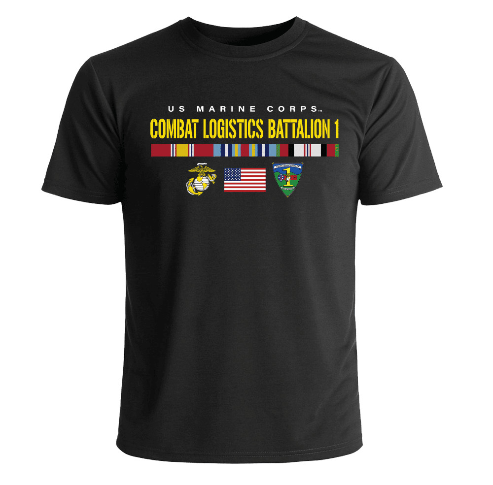 USMC Combat Logistics Battalion 1 Operation Enduring Freedom Veteran T-Shirt