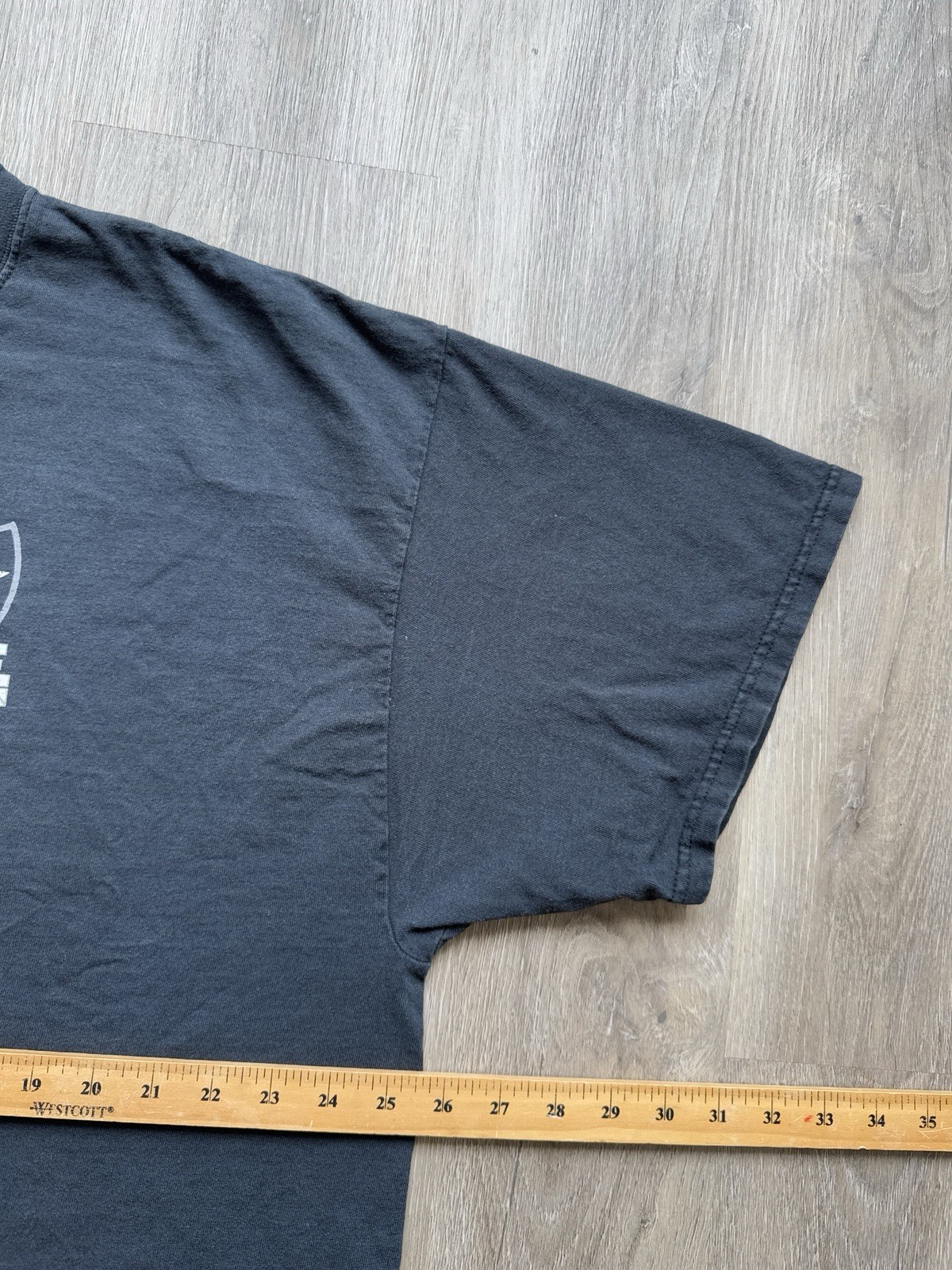Vintage Y2K Second Infantry US Army Skill Flame Second To None Black 2XL Rare T gallery