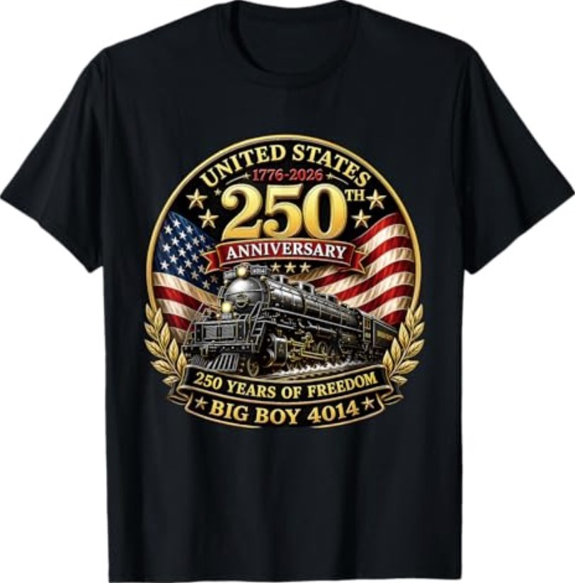 Big Boy 4014 Vintage 250 Steam Locomotive Railroad Train T-Shirt gallery