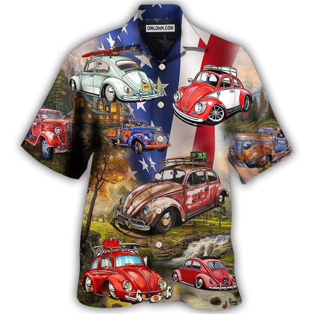 Mens Button Down Red Plain Solid Color Beach Hawaiian Novelty Holiday Shirt