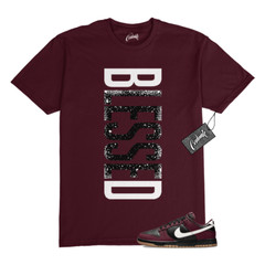 Dunk Burgundy Crush Black White Next Nature T Shirt Match VERTBLS