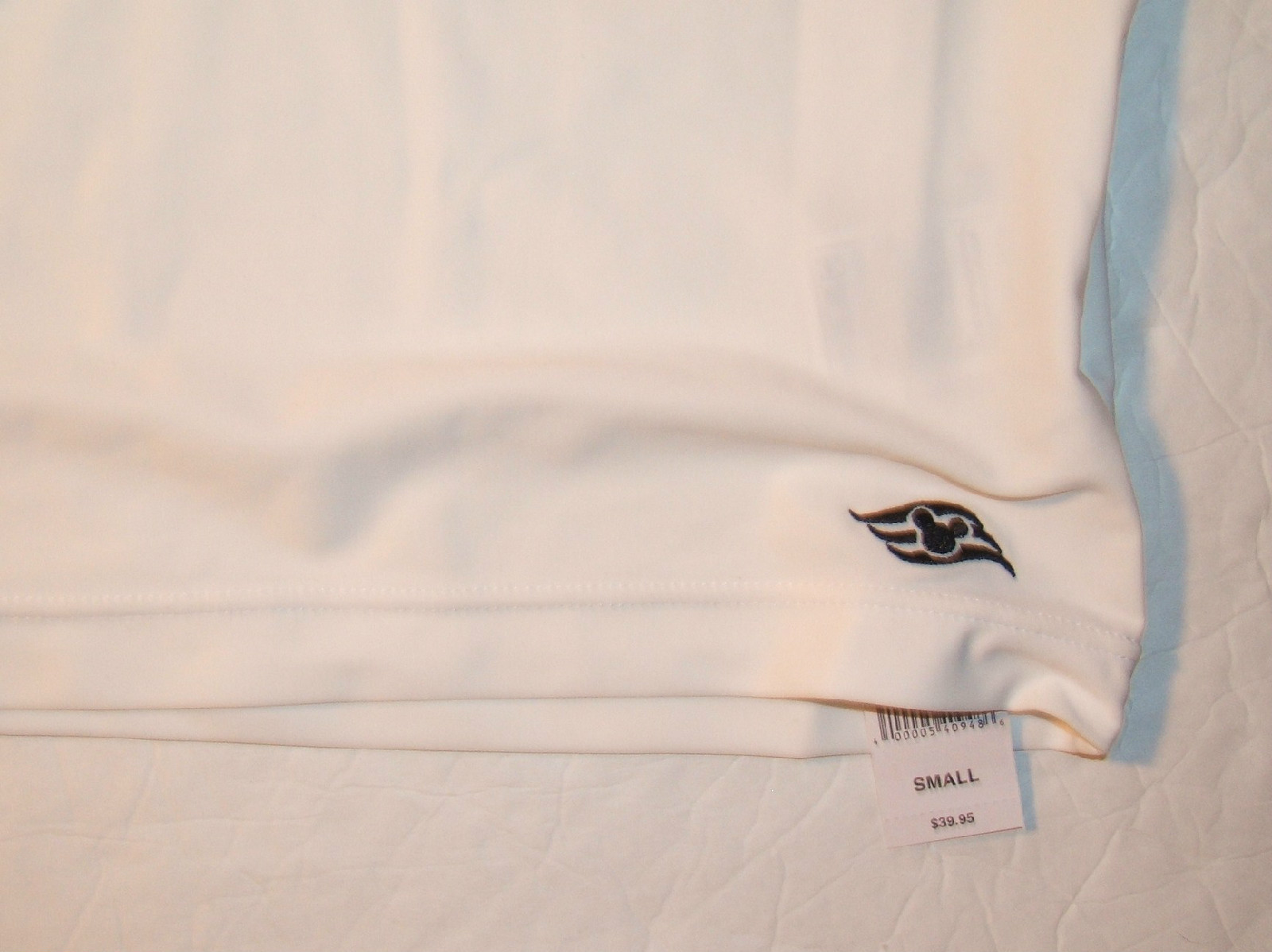 *NWT Disney World Short Sleeve Snug Tee Shirt Nylon Spandex White Black S gallery