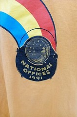 Vintage Single Stitch Tee Shirt Screen Stars Best National Offices ’91 PPO CA CO