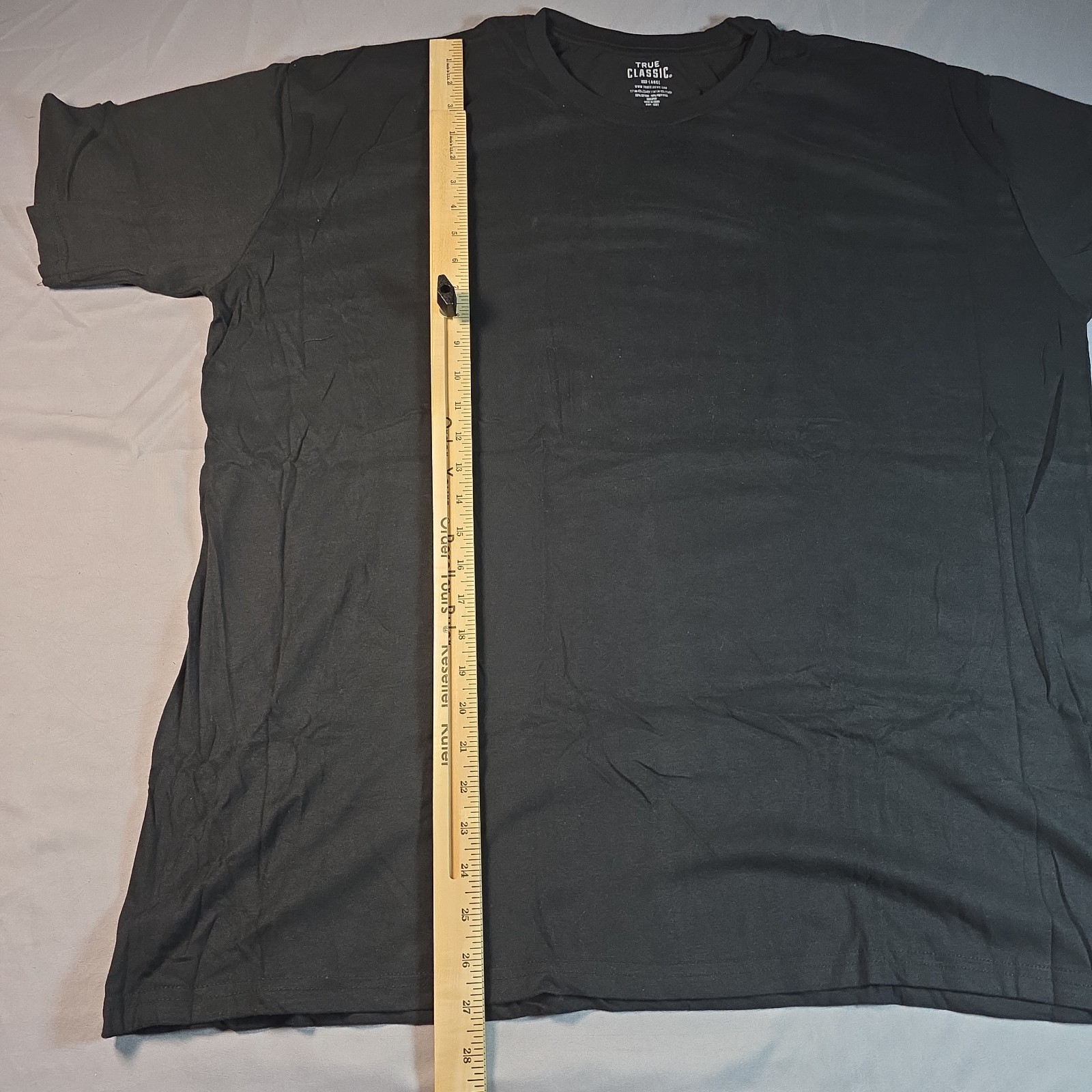 True Classic Crew Neck Tee T Shirt Men's BLACK XXXL 3XL gallery