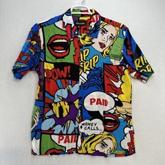 Reason XL Button Down Short Sleeve Graphic Print NWT