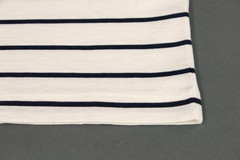 NWT$1200 Brunello Cucinelli Silk Blend Short Sleeve Striped Boat Neck Tee M A258