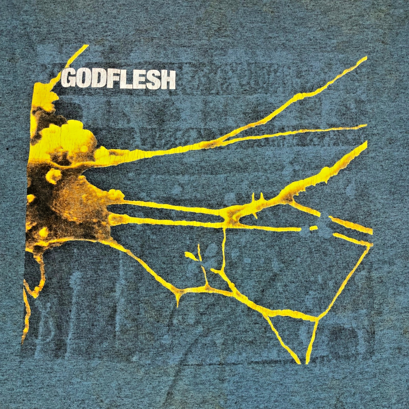 Vintage 1994 Godflesh Selfless T-Shirt Size XL Made in USA Signal Single Stitch gallery