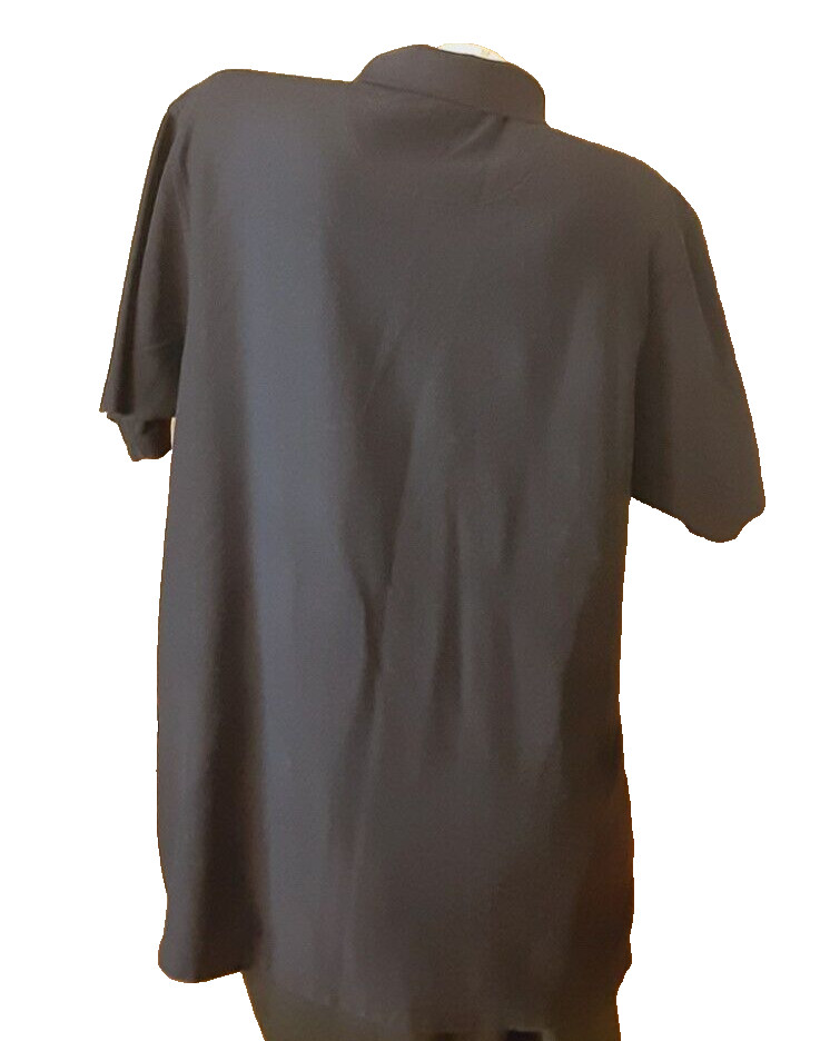 Perry Ellis Polo Dark Navy Short Sleeve 3 Buttons Side Slits Men's Size XL gallery