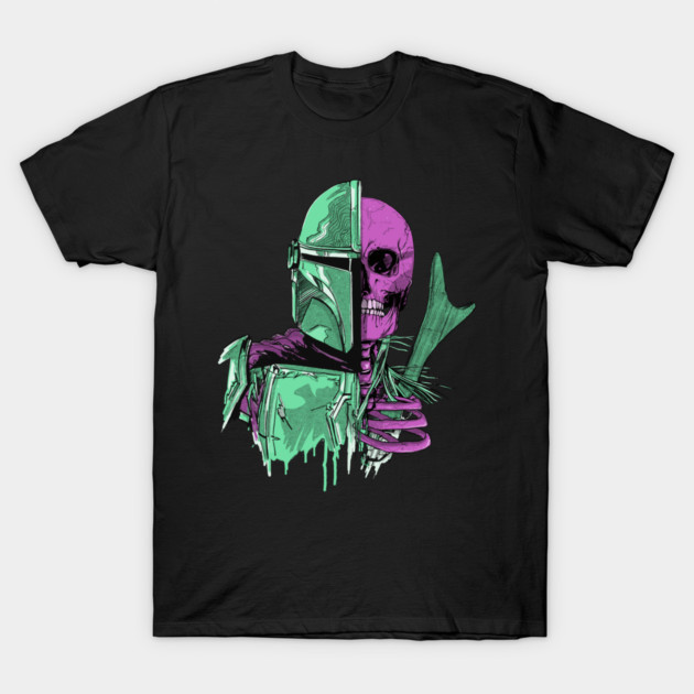 The Mandalorian T-Shirt Star Wars Bounty Hunter Graphic Tee Sci-Fi Movie Shirt gallery