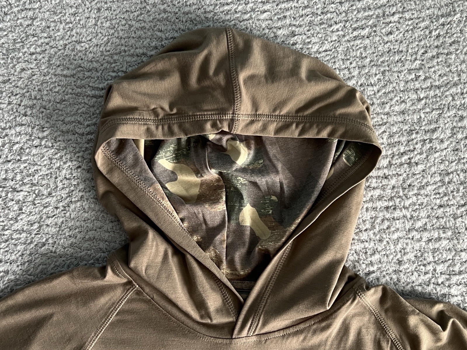 Habit Hooded Shirt Men’s Large Brown Hooded Performance Wicking Stretch Bamboo gallery