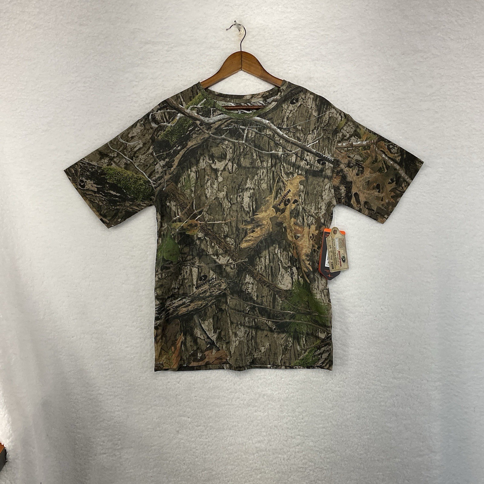 Mens Habit Camo Official Mossy Oak Outdoors Hunting Short Sleeve Shirt M gallery