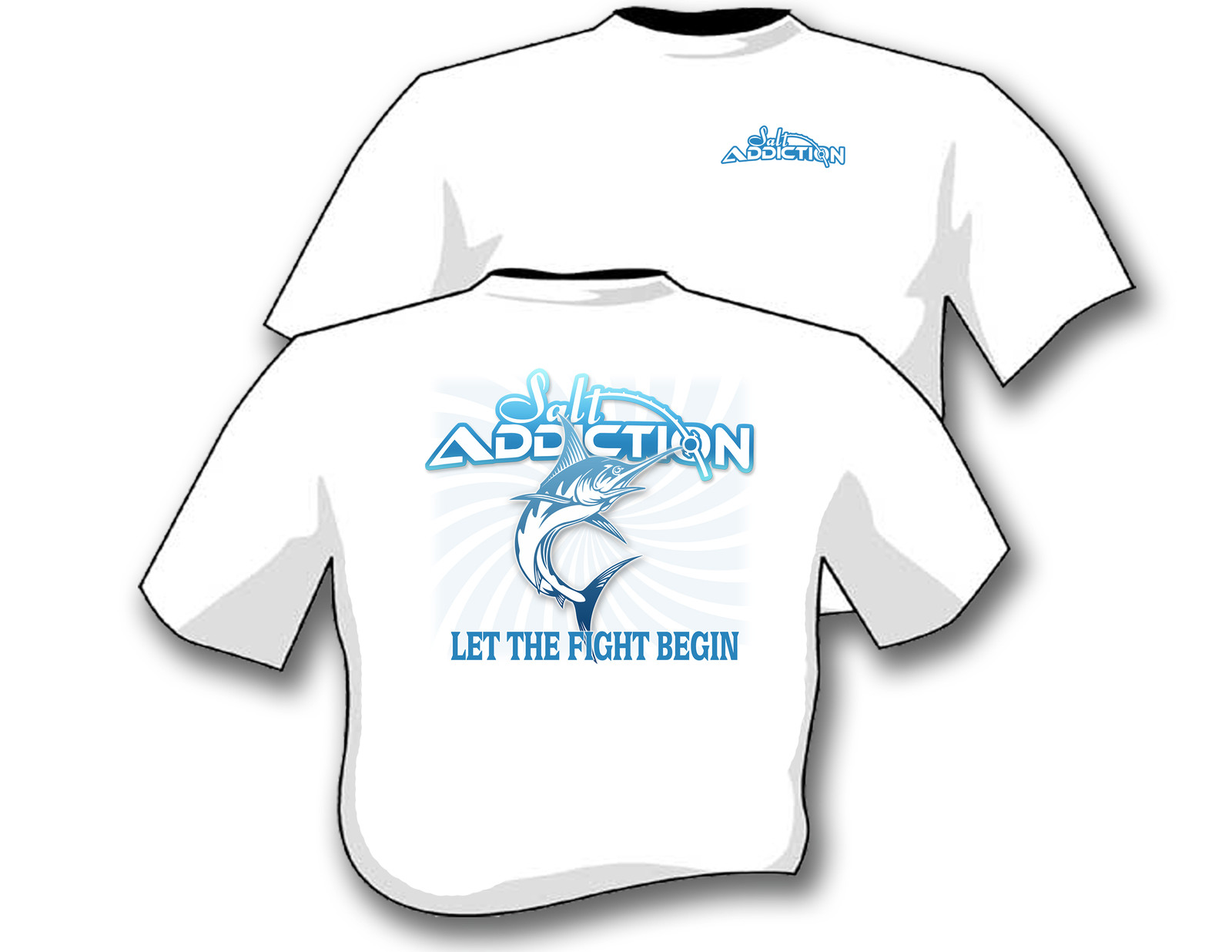 Salt Addiction Fishing t shirt,Marlin,Saltwater,Ocean,Fish,reel,rod,life,apparel gallery
