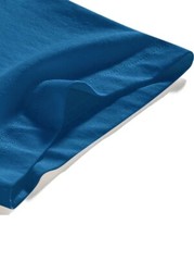 Men’s Classic Solid Plain Cotton Round Hem Scallop Essentials Tshirt S-2XL